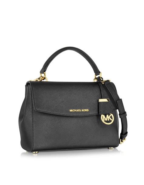 michael kors small black satchel.